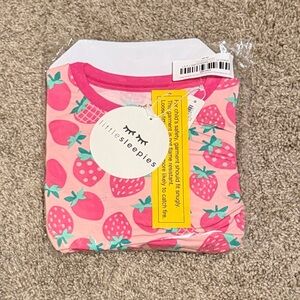 Little Sleepies Pink Strawberry Long Sleeve & pants